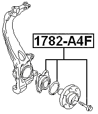 1782-A4F - FRONT WHEEL HUB KIT