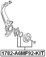 1782-A6MF92-KIT - FRONT WHEEL HUB KIT