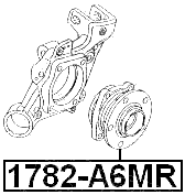 1782-A6MR - REAR WHEEL HUB