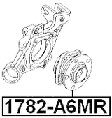 1782-A6MR - REAR WHEEL HUB