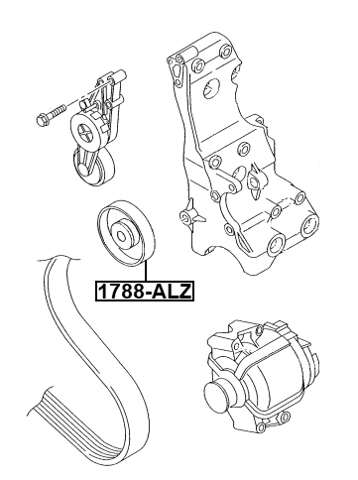 1788-ALZ - PULLEY IDLER KIT