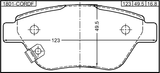 1801-CORDF - PAD KIT, DISC BRAKE, FRONT - KIT (WITH ANTI SQUEAL SHIM, WITH BRACKETS)
