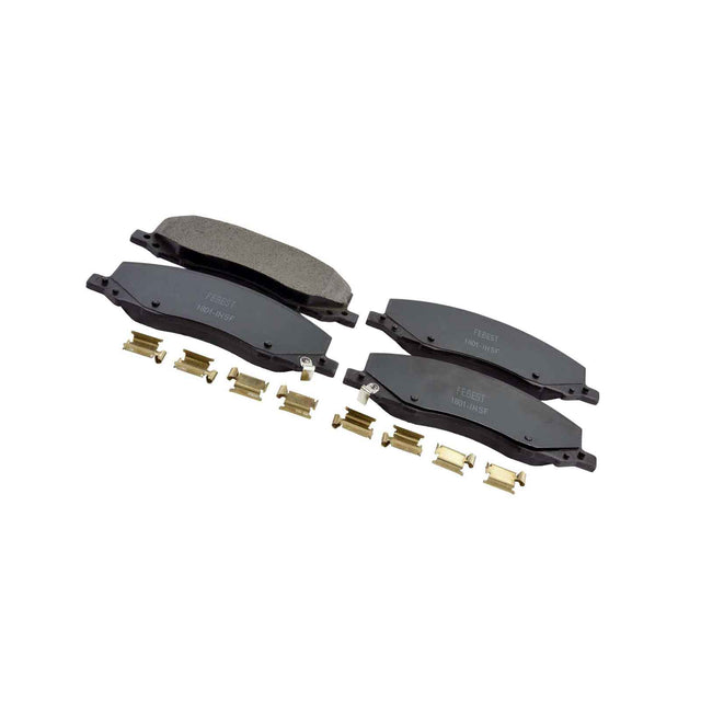 1801-INSF - PAD KIT, DISC BRAKE, FRONT - KIT (WITH ANTI SQUEAL SHIM, WITH BRACKETS) Braking System, Brake Pads