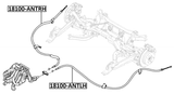 18100-ANTLH - PARKING BRAKE CABLE, LEFT