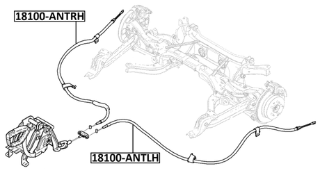 18100-ANTRH - PARKING BRAKE CABLE, RIGHT