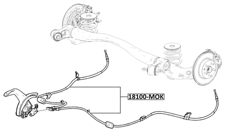 18100-MOK - PARKING BRAKE CABLE