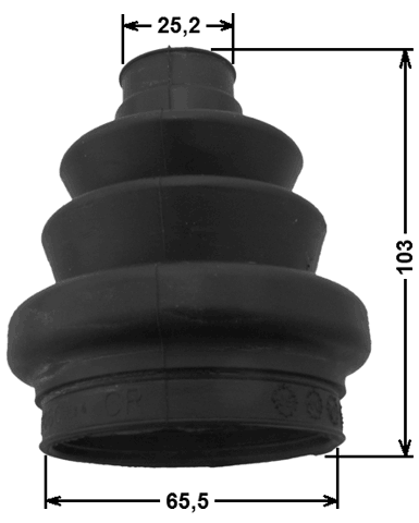 1815-ASH - BOOT INNER CV JOINT KIT 65.5X103X25.2