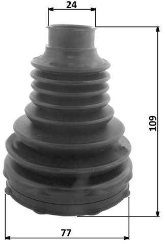 1815P-MOKT - BOOT INNER CV JOINT KIT PVC 77X109X24