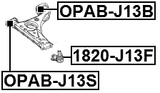 1820-J13F - BALL JOINT FRONT LOWER ARM