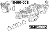 18402-002 - INTAKE MANIFOLD GASKET