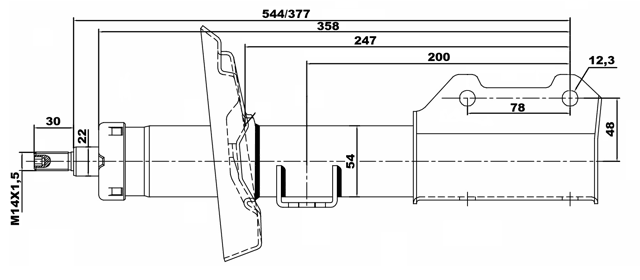 18660628FR - SHOCK ABSORBER FRONT RIGHT