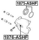 1875-ASHF - FRONT BRAKE CALIPER REPAIR KIT (SET FOR ONE SIDE)