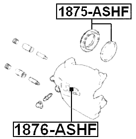 1876-ASHF - FRONT CALIPER PISTON D57