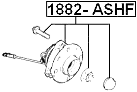 1882-ASHF - FRONT WHEEL HUB