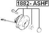 1882-ASHF - FRONT WHEEL HUB