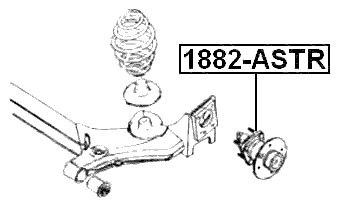 1882-ASTR - REAR WHEEL HUB