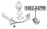 1882-ASTR - REAR WHEEL HUB