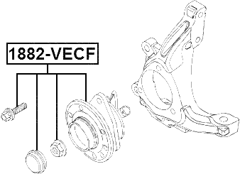 1882-VECF - FRONT WHEEL HUB