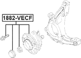 1882-VECF - FRONT WHEEL HUB