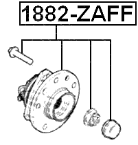 1882-ZAFF - FRONT WHEEL HUB