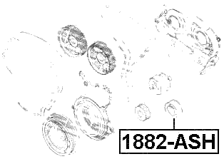1887-ASH - PULLEY IDLER TIMING BELT KIT