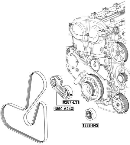 1890-A24X - BELT TENSIONER