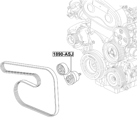 1890-ASJ - BELT TENSIONER