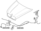 19101-E70 - CABLE ASSEMBLY HOOD LOCK CONTROL