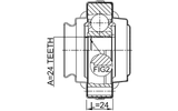 1911-E87R - REAR INNER CV JOINT 24X80