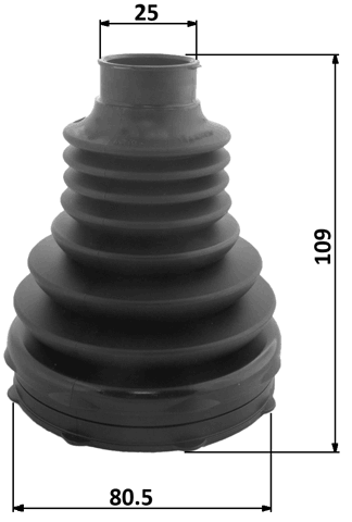 1915P-F25T - BOOT INNER CV JOINT KIT PVC 80.5X109X25