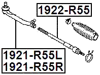 1922-R55 - STEERING TIE ROD