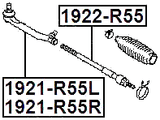 1922-R55 - STEERING TIE ROD