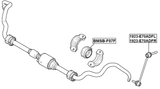 1923-E70ADFL - FRONT LEFT STABILIZER LINK / SWAY BAR LINK
