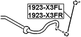 1923-X3FL - FRONT LEFT STABILIZER LINK / SWAY BAR LINK