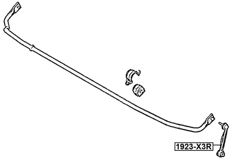 1923-X3R - REAR STABILIZER LINK