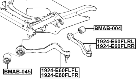 1924-E60FLFL - LEFT LOWER FRONT ARM