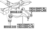 1924-E90FLRL - LEFT LOWER FRONT ARM