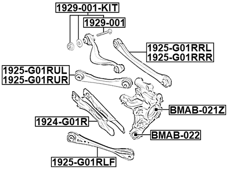 1924-G01R - REAR LOWER ARM