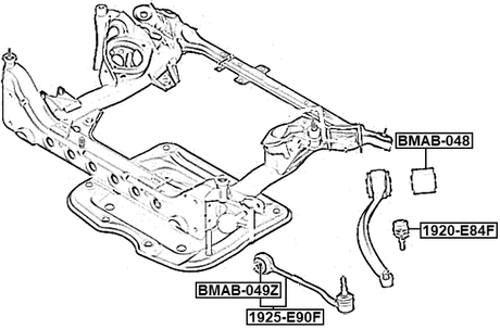 1925-E90F - FRONT ROD