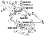 1925-E90R - REAR TRANSVERSE LINK