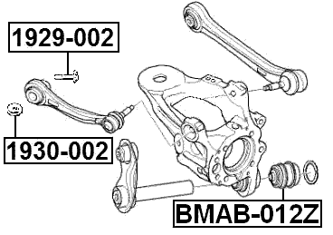 1929-002 - CAMBER ADJUSTING ECCENTRIC BOLT