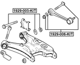 1929-005-KIT - REPAIR KIT, CAMBER ADJUSTING ECCENTRIC BOLT