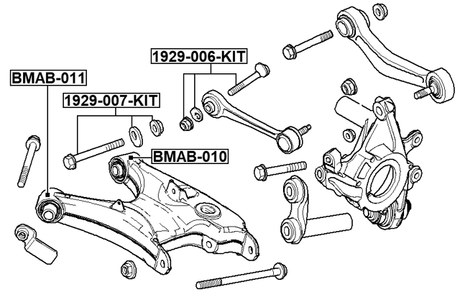 1929-007-KIT - REPAIR KIT, CAMBER ADJUSTING ECCENTRIC BOLT