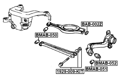 1929-009-KIT - REPAIR KIT, CAMBER ADJUSTING ECCENTRIC BOLT