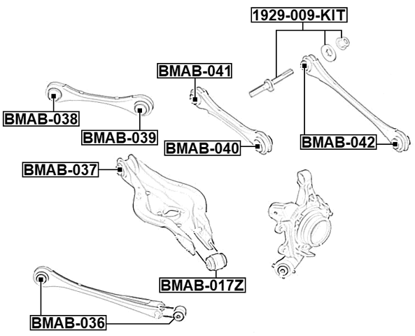 1929-011-KIT - CAMBER ADJUSTING ECCENTRIC BOLT
