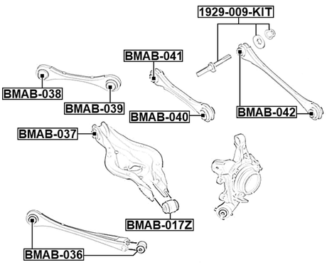 1929-011-KIT - CAMBER ADJUSTING ECCENTRIC BOLT