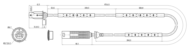 19606-001 - ABS SENSOR REAR