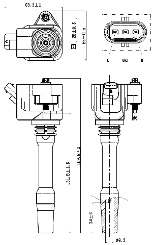19640-002 - IGNITION COIL