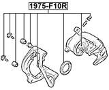 1975-F10R - REAR BRAKE CALIPER REPAIR KIT (SET FOR ONE SIDE)