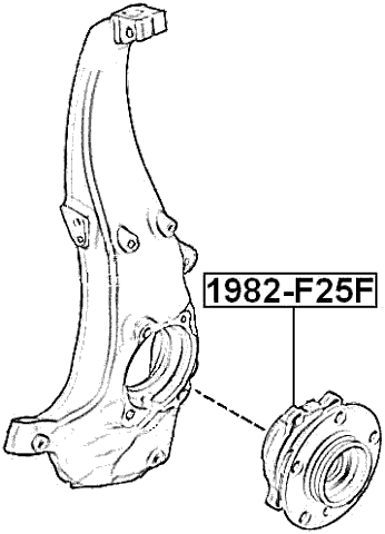 1982-F25F - FRONT WHEEL HUB